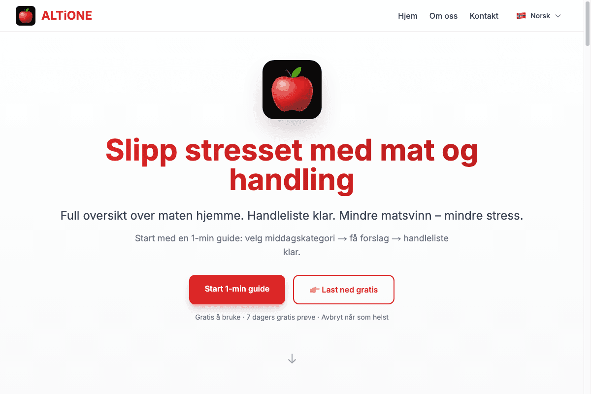 Skjermbilde av Altione